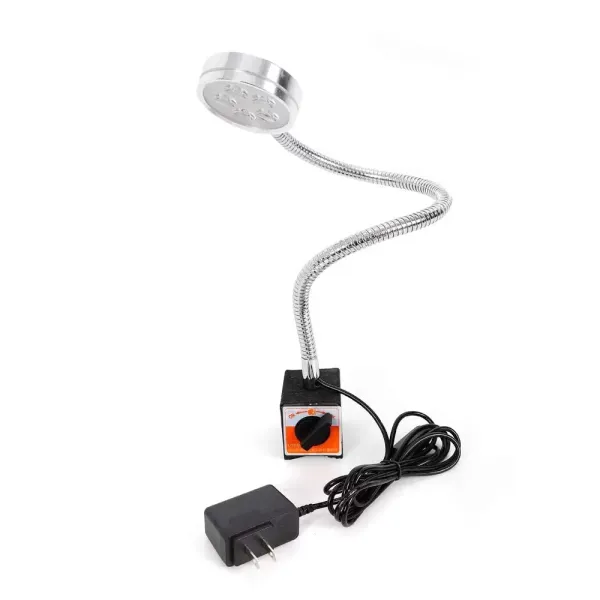 Lampe de Machine avec Base Magnétique, 5W Lampe de Tour à LED Magnétique Lampe de Bras Étanche Flexible COB Lampe deTravail à Col de Cygne