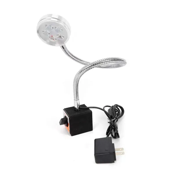 Lampe de Machine avec Base Magnétique, 5W Lampe de Tour à LED Magnétique Lampe de Bras Étanche Flexible COB Lampe deTravail à Col de Cygne