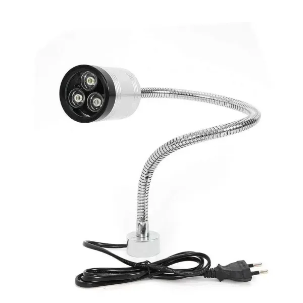 Lumière de col de cygne Avec base ronde magnétique de lumière de travail de lampe de 6W LED pour Machine-outil CNC