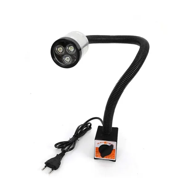 Lampe de machine avec pied magnétique fixe, lampe à économie d'énergie pour l'artisanat CNC établi éclairage de machine (pied magnétique changeable)
