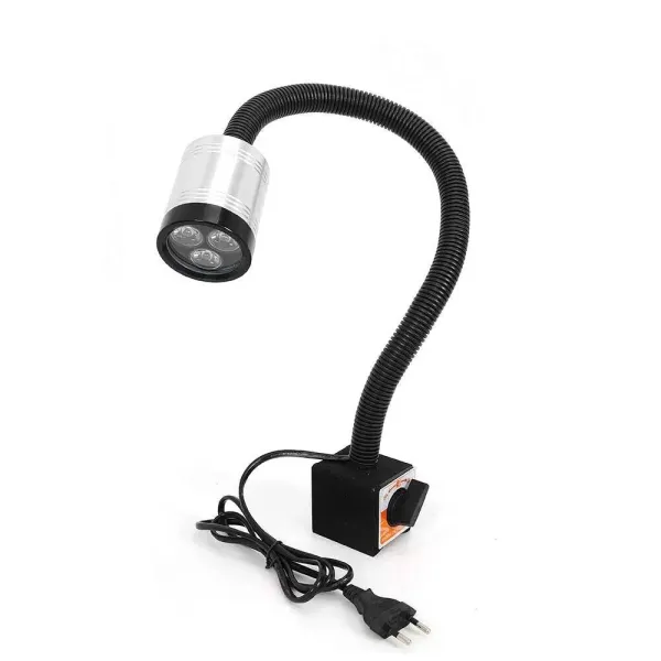 Lampe de machine avec pied magnétique fixe, lampe à économie d'énergie pour l'artisanat CNC établi éclairage de machine (pied magnétique changeable)