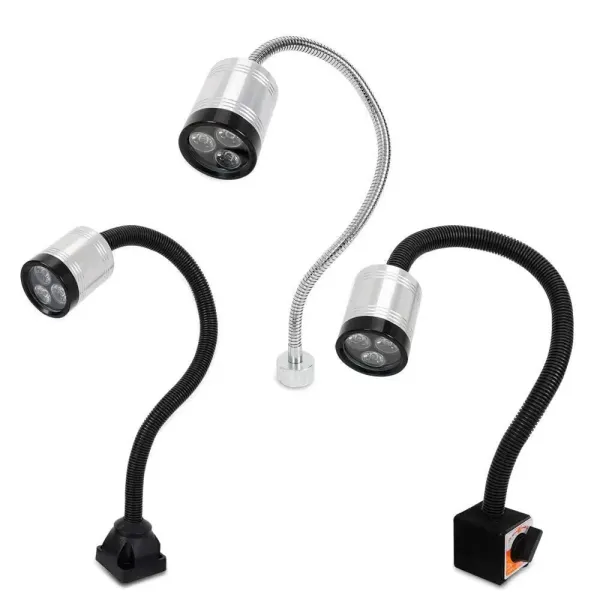 Lampe de machine avec pied magnétique fixe, lampe à économie d'énergie pour l'artisanat CNC établi éclairage de machine (pied magnétique changeable)