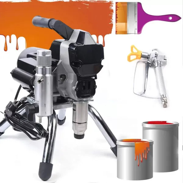 Pulvérisateur de peinture sans air 2200 W 3000 PSI - Haute pression - Pour l'intérieur et l'extérieur - Noir Pulvérisateur de peinture sans air 2200 W 3000 PSI - Haute pression - Pour l'intérieur et l'extérieur - Noir