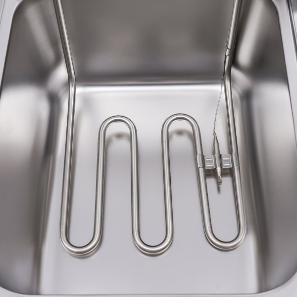Friteuse électrique à double friteuse 12 l en acier inoxydable avec 2 paniers et couvercles pour frites, poulet, restaurant, maison