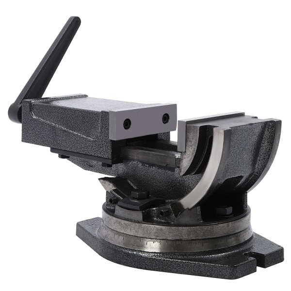 Étau de 100 mm - Haute précision - Inclinable à 90° - Socle rotatif - Étau de table