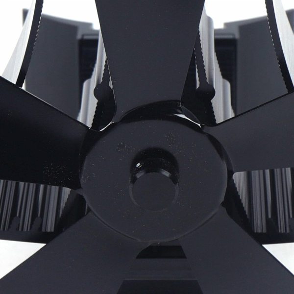 Ventilateur de cuisinière sans électricité, sans bruit, ventilateur de cheminée, ventilateur rotatif à 5 pales Ventilateur de cuisinière sans électricité, sans bruit, ventilateur de cheminée, ventilateur rotatif à 5 pales