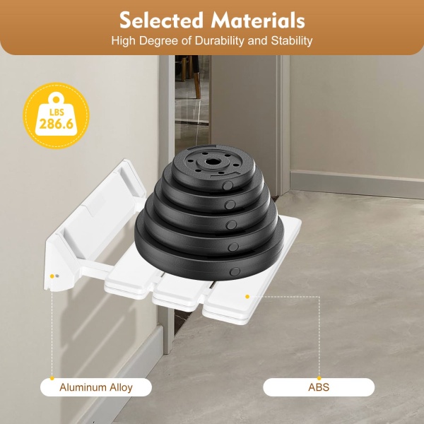 Siège de douche pliable jusqu'à 130 kg - Siège de douche pliable pour montage mural