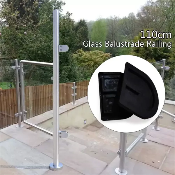 Poteau de balustrade en acier inoxydable 304 - 110 cm