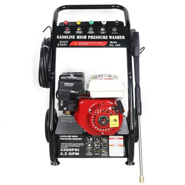 6,5 HP Nettoyeur haute pression à essence pour machine à laver moteur à essence 3400 tr/min 170-190 bar