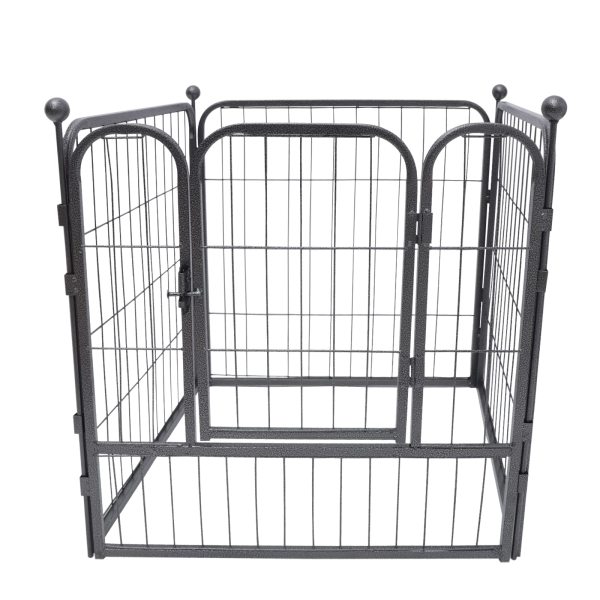 Enclos à 12 angles pour animal domestique 60 cm - Pour chiots - Noir - Pour le camping ou le camping en intérieur ou en camping-car