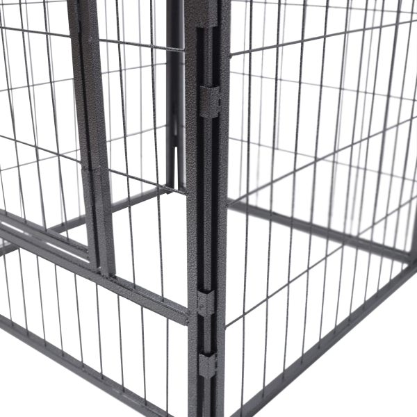 Enclos à 12 angles pour animal domestique 60 cm - Pour chiots - Noir - Pour le camping ou le camping en intérieur ou en camping-car