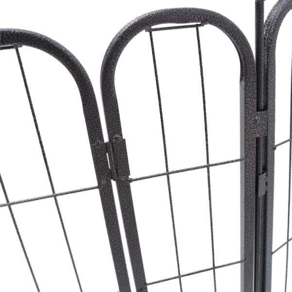 Enclos à 12 angles pour animal domestique 60 cm - Pour chiots - Noir - Pour le camping ou le camping en intérieur ou en camping-car Enclos à 12 angles pour animal domestique 60 cm - Pour chiots - Noir - Pour le camping ou le camping en intérieur ou en camping-car