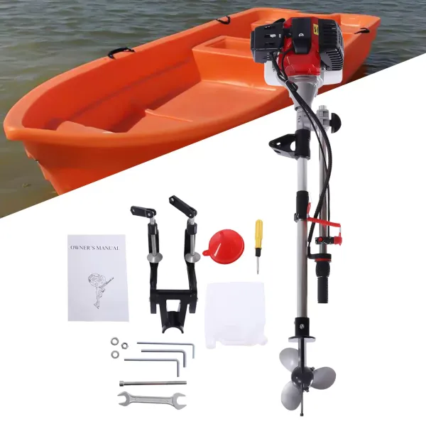 Moteur hors-bord moteur électrique moteur à essence bateau de pêche moteur bateau 2 temps 2,3 CV CDI système
