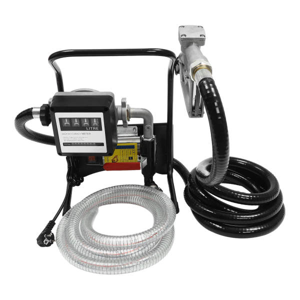 Pompe diesel 375 W - Pompe d'aspiration pour station-service + pistolet de distribution automatique Pompe diesel 375 W - Pompe d'aspiration pour station-service + pistolet de distribution automatique