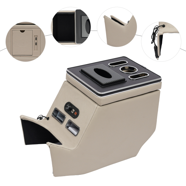Boîte d'accoudoir beige pour Mercedes Benz Classe V V220 V250 V260 2014-2022, beige