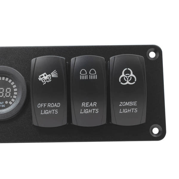 Panneau de commutation de panneau de commutation LED DC 12 V/24 V 6 gangs pour bateau de bus de voiture