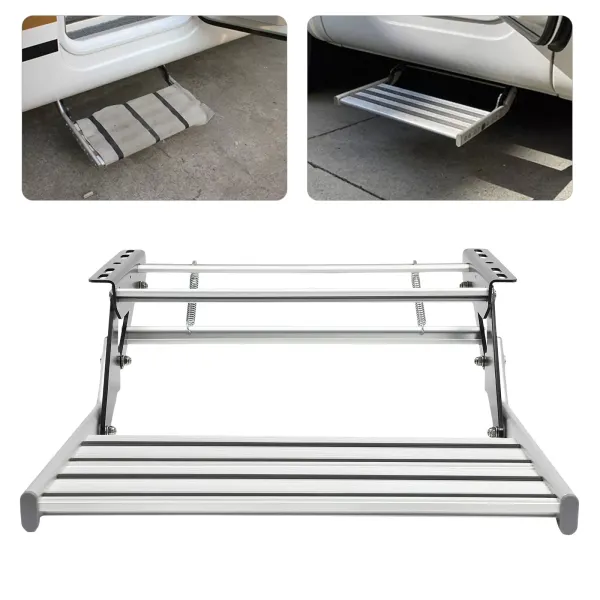 Marchepied manuel en alliage d'aluminium pour camping-car et caravane Marchepied manuel en alliage d'aluminium pour camping-car et caravane