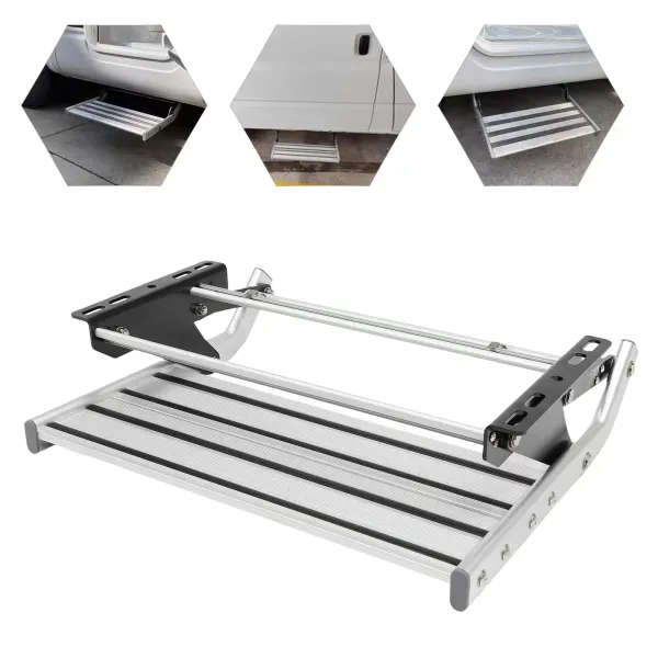 Marchepied manuel en alliage d'aluminium pour camping-car et caravane Marchepied manuel en alliage d'aluminium pour camping-car et caravane