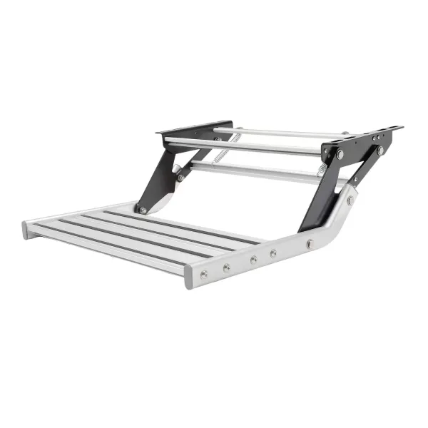 Marchepied manuel en alliage d'aluminium pour camping-car et caravane