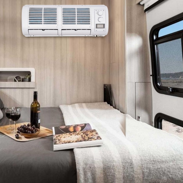 Mini Climatiseur de voiture 12 V - Ventilateur à eau évaporée pour voiture, camping-car, avireur, voyageurs, travailleurs de transport
