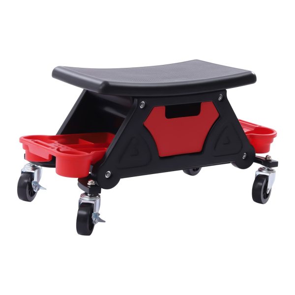 Siège de détail, tabouret mécanique avec roues, siège ou chaise mobile Rolling Creeper, outils organisateur plateaux de rangement