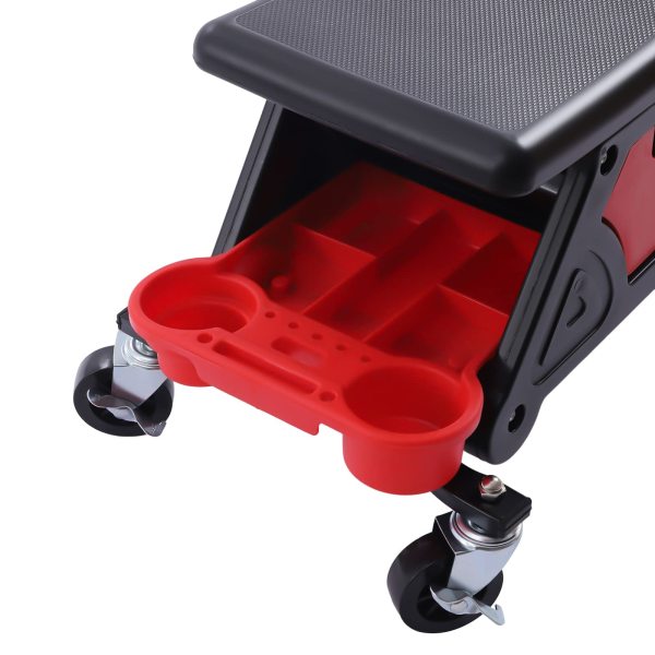 Siège de détail, tabouret mécanique avec roues, siège ou chaise mobile Rolling Creeper, outils organisateur plateaux de rangement