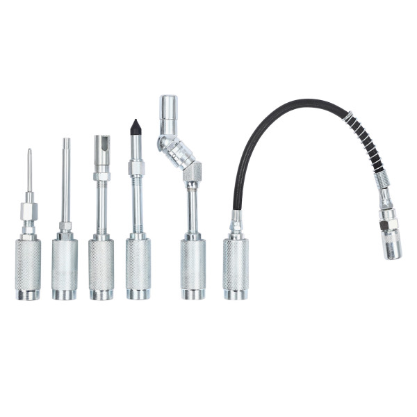Ensemble d'accouplement de pistolet à graisse 6 pièces, kit d'assemblage de pistolet à graisse avec boîte à outils Ensemble d'accouplement de pistolet à graisse 6 pièces, kit d'assemblage de pistolet à graisse avec boîte à outils