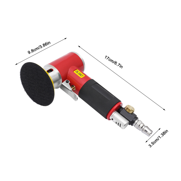 Polisseuse excentrique pour polissage, meulage et cirage professionnels, 10 000 tr/min, vitesse de ralenti (rouge) Polisseuse excentrique pour polissage, meulage et cirage professionnels, 10 000 tr/min, vitesse de ralenti (rouge)