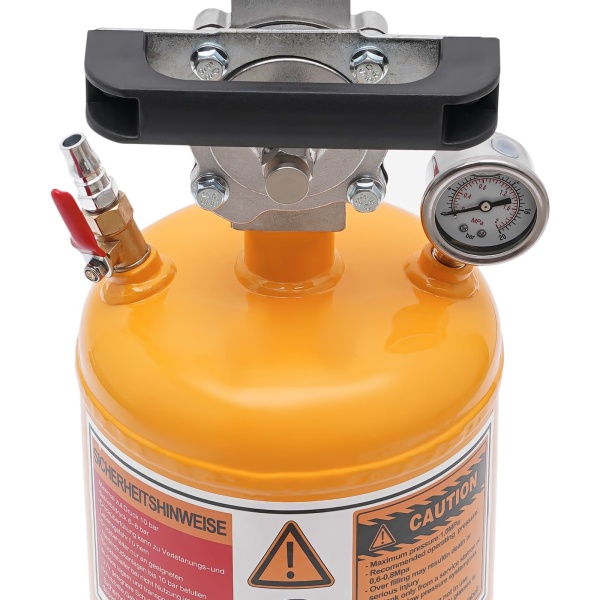 Remplisseur de talon de pneu 8L, Gonfleur de pneus à air comprimé, Pression maximale 1Mpa/145PSI (jaune) Remplisseur de talon de pneu 8L, Gonfleur de pneus à air comprimé, Pression maximale 1Mpa/145PSI (jaune)