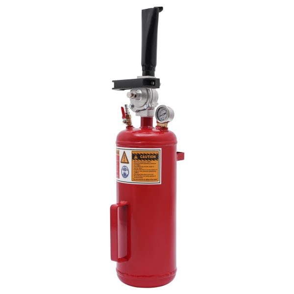 Remplisseur de talon de pneu 8L, Gonfleur de pneus à air comprimé, Pression maximale 1Mpa/145PSI (rouge)