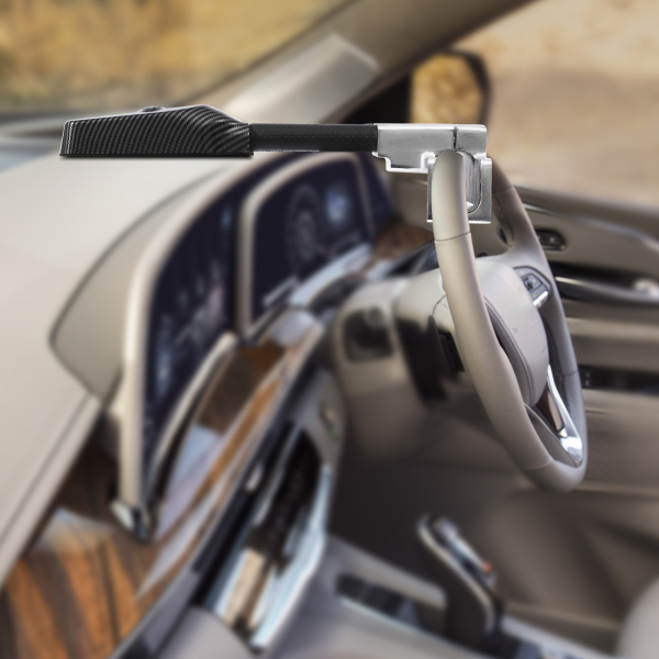 CNCEST Antivol de volant avec alarme, dispositif antivol robuste pour voiture, antivol de volant de voiture CNCEST Antivol de volant avec alarme, dispositif antivol robuste pour voiture, antivol de volant de voiture