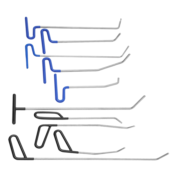Tiges de débosselage sans peinture, outils de réparation de carrosserie sans peinture, 10 pièces