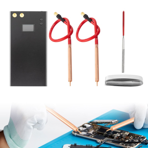 Appareil de soudage par points avec batterie 11000 mAh, mini machine à souder par points, 5 m, 8 vitesses réglables, portable, machine à souder avec écran LCD