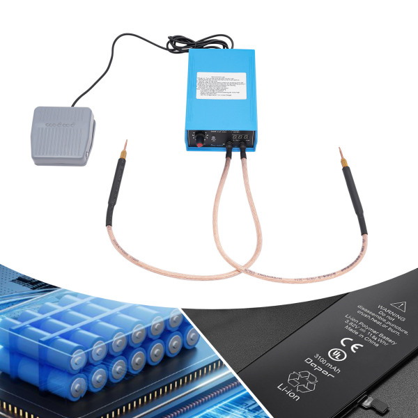 CNCEST – soudeuse par points automatique à pédale 5000W, avec 9 vitesses réglables, Mini soudeuse par points pour batterie avec feuille de Nickel CNCEST – soudeuse par points automatique à pédale 5000W, avec 9 vitesses réglables, Mini soudeuse par points pour batterie avec feuille de Nickel
