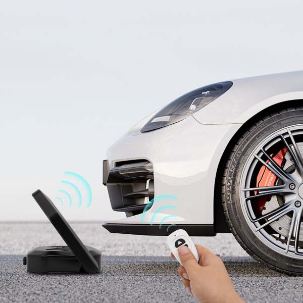 Verrouillage automatique du stationnement de voiture, borne de stationnement télécommandée avec 2 télécommandes