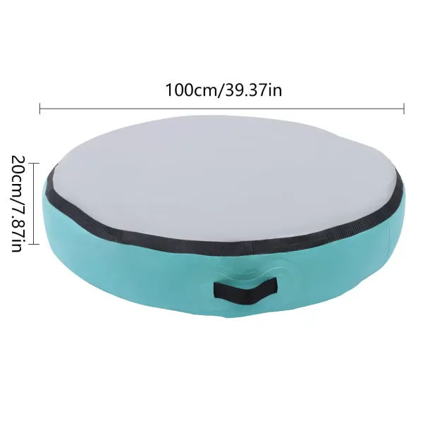 Tapis de gymnastique gonflable - Avec pompe à air électrique pour gymnastique, exercice, parc, usage domestique