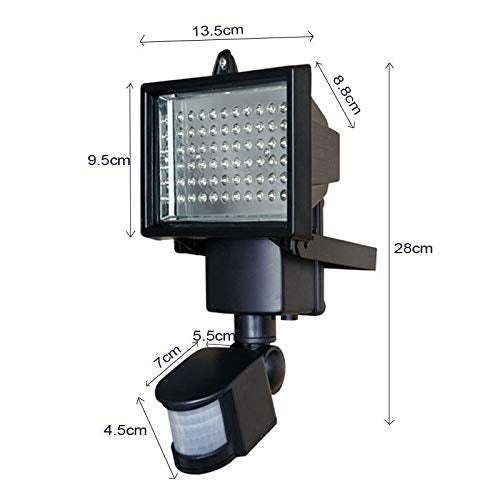 Lampe solaire 60 LED Lampe solaire Lampe murale Lampe solaire Lampe de jardin pour jardin, cour, couloir, véranda