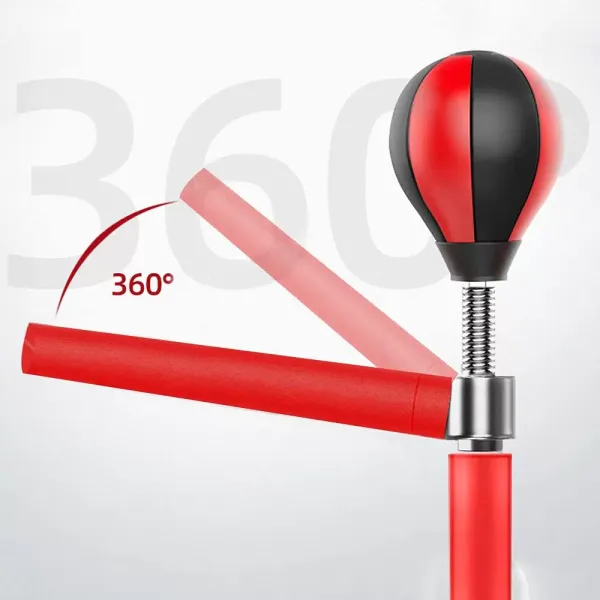 Sac de frappe sur pied 360° pour adulte - Réglable en hauteur - 1,2 m - 1,9 m - Sac de frappe réfléchissant debout