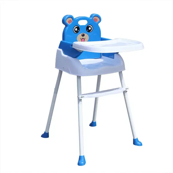 Chaise Haute Portable avec système Anti-dérapant, Ceinture de sécurité pour 6 Mois à 1.5 Ans (Bleu, Vert, Rose)
