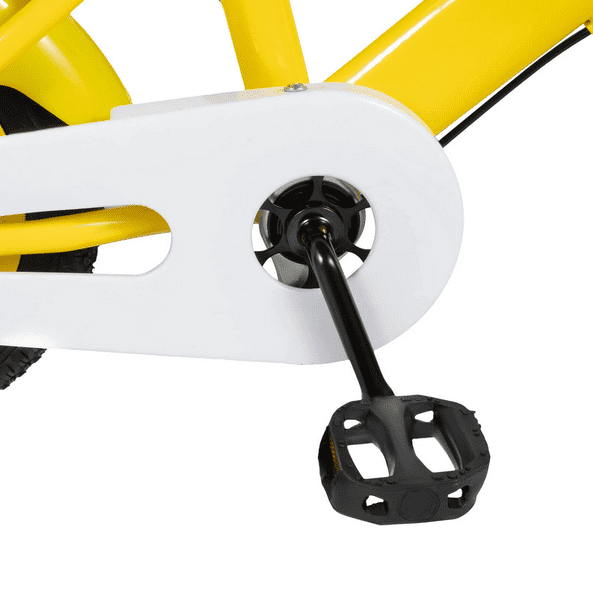 Vélo pour enfant jaune de 12 pouces avec roues d'appui panier vélo enfant vélo fille vélo garçon vélo antidérapant et résistant à l'usure Vélo pour enfant jaune de 12 pouces avec roues d'appui panier vélo enfant vélo fille vélo garçon vélo antidérapant et résistant à l'usure