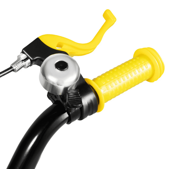 Vélo pour enfant jaune de 12 pouces avec roues d'appui panier vélo enfant vélo fille vélo garçon vélo antidérapant et résistant à l'usure Vélo pour enfant jaune de 12 pouces avec roues d'appui panier vélo enfant vélo fille vélo garçon vélo antidérapant et résistant à l'usure