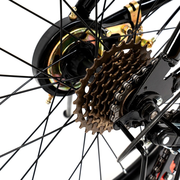 Vélo de montagne 20 pouces pour fille et garçon, système de frein à double disque, en acier au carbone (vert)