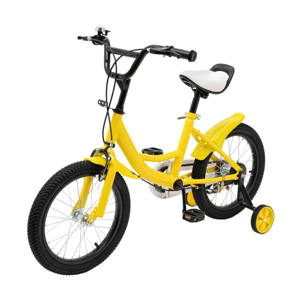 Vélo pour enfant 16 pouces garçon et fille - Cadre en acier carbone - Roue avec frein Vélo pour enfant 16 pouces garçon et fille - Cadre en acier carbone - Roue avec frein