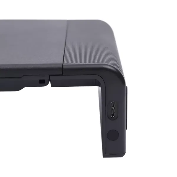 Support pour moniteur en acier - Support pour ordinateur - Prise en charge du transfert de données jusqu'à avec câble de données Micro B vers USB 3.0 Support pour moniteur en acier - Support pour ordinateur - Prise en charge du transfert de données jusqu'à avec câble de données Micro B vers USB 3.0