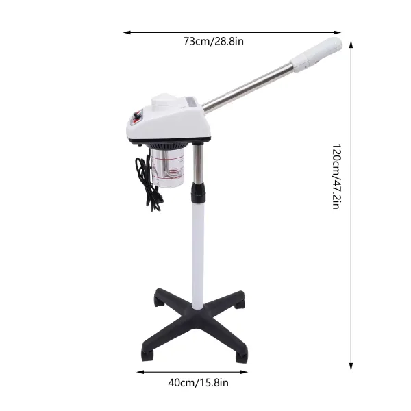 Vaporisateur facial professionnel Vapeur chaude nano ionique pour la maison et le salon de beauté Humidificateur avec vaporisateur d'ozone