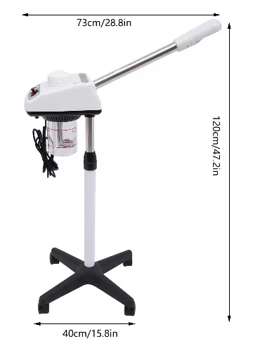 Vaporisateur facial professionnel Vapeur chaude nano ionique pour la maison et le salon de beauté Humidificateur avec vaporisateur d'ozone