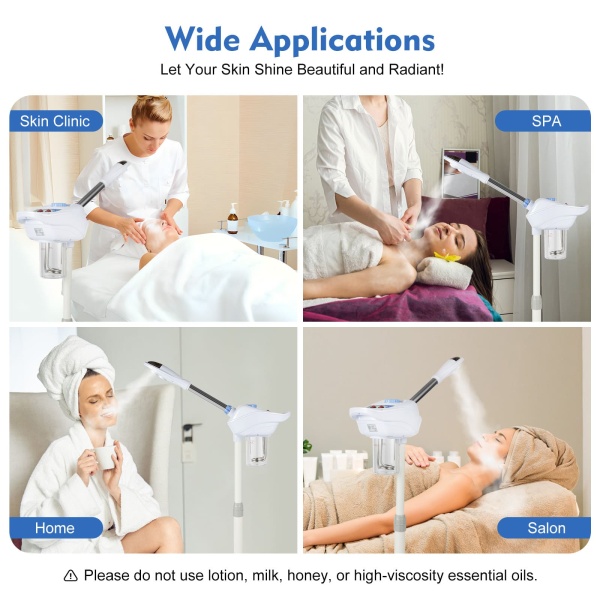 Vapeur d'ozone Vapeur Salon Sauna Visage Salon Cosmétique Machine Sauna Visage Spa Vaporisateur 750 W