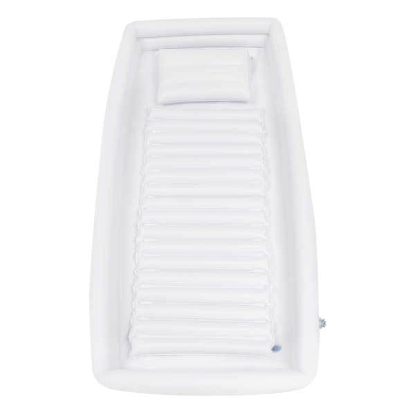 Baignoire gonflable, kit de douche de chevet gonflable avec pompe à air électrique, lavage complet du corps au lit