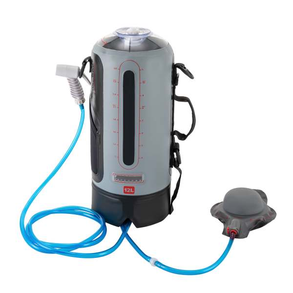 Sac de douche solaire de camping - Douche de jardin avec pompe de douche portable 3 gallons - Tuyau portable et amovible de 12 l Sac de douche solaire de camping - Douche de jardin avec pompe de douche portable 3 gallons - Tuyau portable et amovible de 12 l