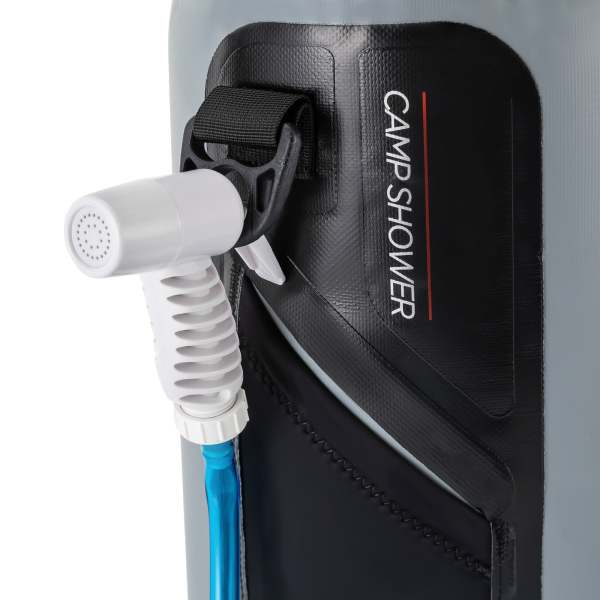 Sac de douche solaire de camping - Douche de jardin avec pompe de douche portable 3 gallons - Tuyau portable et amovible de 12 l